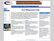 Tablet Screenshot of freewebmasterhelp.com